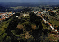 Bitche (Moselle) : vue aérienne de Bitche : au premier plan, la Citadelle avec ses Fortifications Vauban