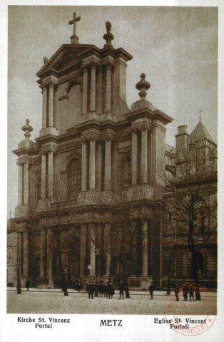 Kirche St. Vincenz Portal - Metz - Eglise St Vincent Portail - Centenaire de la Société d'Histoire et d'Archéologie de la Lorraine 1888-1988