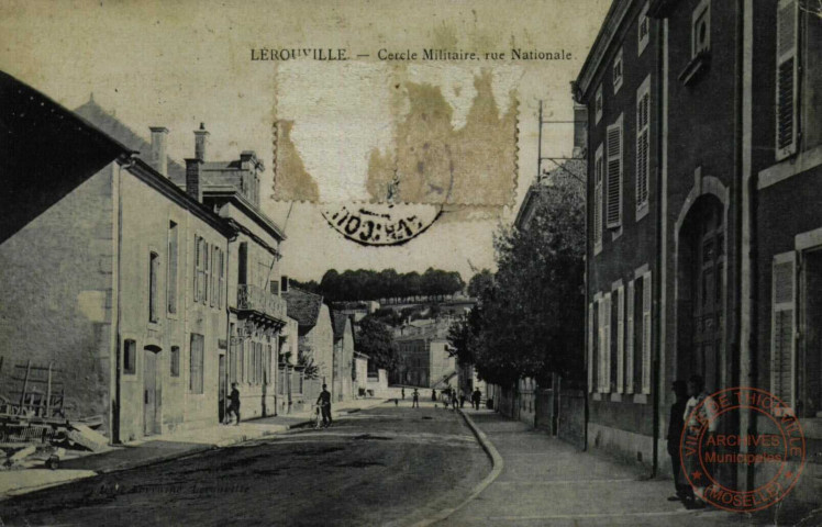 Lerouville : Cercle Militaire : rue Nationale