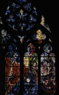 Metz (Moselle) - Cathèdrale Saint-Etienne - Vitrail de Marc Chagall (1960) - Moïse, David, Jérémie