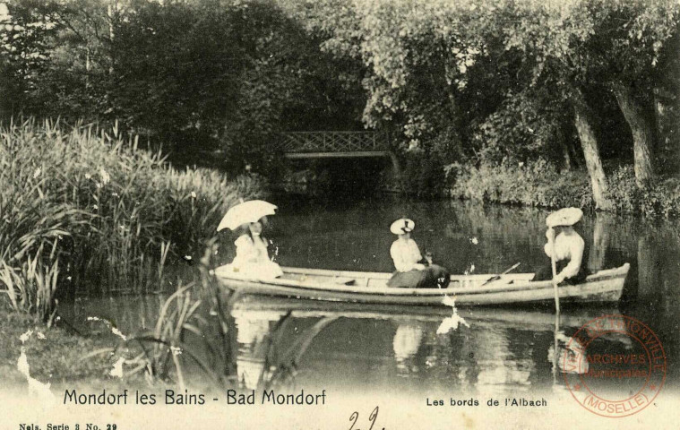 Mondorf les Bains - Bad Mondorf. Les bords de l'Albach.