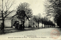 Thionville - Quartier commandant du Peuty - Le Decauville et les Hangars