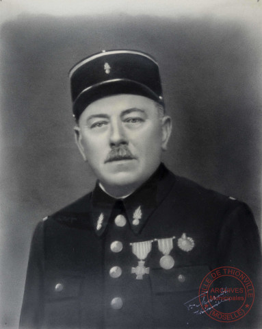 [Portrait de Joseph Pariset, lieutenant des sapeurs-pompiers de Thionville, décédé le 10 août 1943]