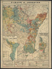 ALSACE ET LORRAINE. SITUATION POLITIQUE ET ADMINISTRATIVE EN 1914-LIMITES DEPARTEMENTALES (ANTERIEURES ET POSTERIEURES A 1814)-L'ALSACE FEODALE EN 1789-LA LORRAINE DE 1766 A 1789 (LES DUCHES DE LORRAINE ET DE BAR-LES TROIS EVECHES :METZ-TOUL-VERDUN)