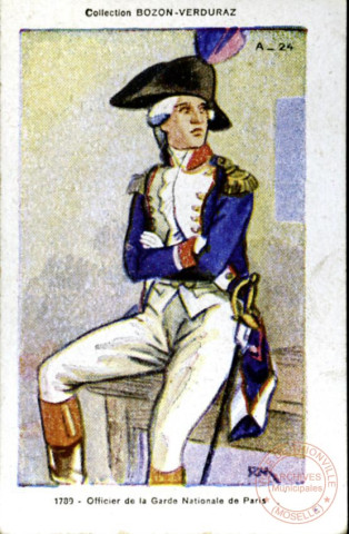 1789 - Officier de la Garde Nationale de Paris