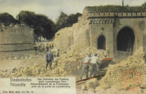 Diedenhofen = Thionville : das Schleifen der Festung beim Luxemburger Thor = Démantélement de la forteresse près de la porte de Luxembourg