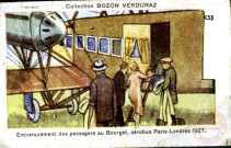 Embarquement des passagers au Bourget, aérobus Paris-Londres 1927