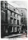 Hôtel-restaurant Nicolas Kohn, 7 rue Brûlée en 1902.