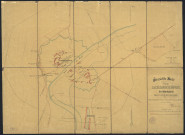 ÜBERSICHTS KARTE FESTUNG DIEDENHOFEN DIE SCHIEFSSTÄNDE, KLIENER UND GROSSER EXERZIRPLATZ