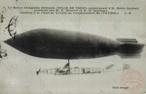 Le Ballon Dirigeable Militaire 'Ville de Paris' appartenant à M. Henri Deutsch construit par M. E. Surcouf et M. H. Kapferer (Destiné à la Place de Verdun en remplacement du 'Patrie') C.M.