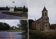 Bousse - L'Eglise - Le Monument aux morts - La Moselle et le Château