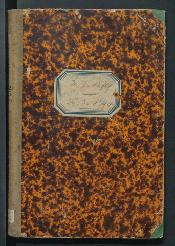 Registre de délibérations (1879-1894)