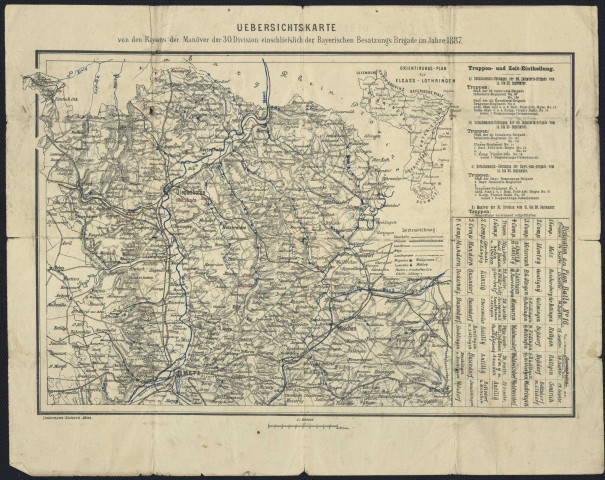 KARTE DES DEUTSCHEN REICHES. 457. BONN