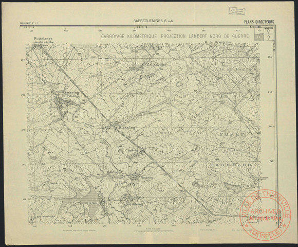 PLANS DIRECTEURS : SARREGUEMINES 6 a-b