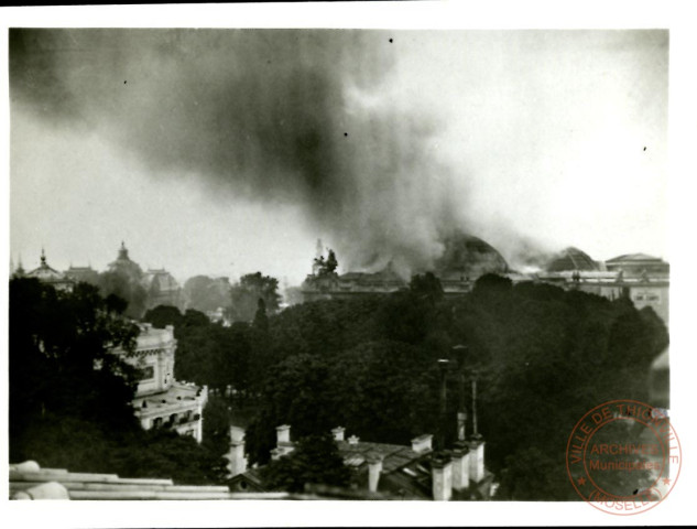 L'incendie du Grand Palais