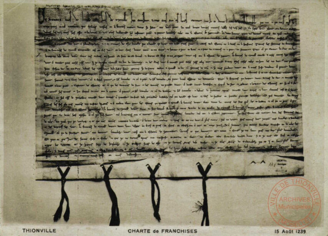 Thionville - Charte de Franchises - 15 août 1239