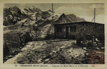CHAMONIX-MONT-BLANC.- Sommet du Mont-Blanc et le Brèvent.