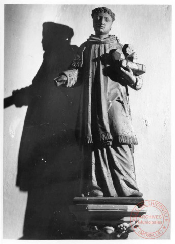 Statue de Saint-Etienne à l'église de Gandren (Beyren-lès-Sierck)