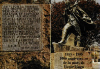 Thionville - 1885-1985 - 100e anniversaire de la mort de Victor Hugo - Statue de Victor Hugo à Thionville (Moselle) - (Réplique de celle de Guernesey, sculpteur : Jean Boucher)