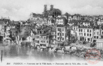 Cartes d'Autrefois (1890-1920) - Guerres et militaires - Verdun - Panorama sur la Ville haute