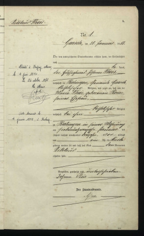 Registre d'état civil (naissances 1913-1918)